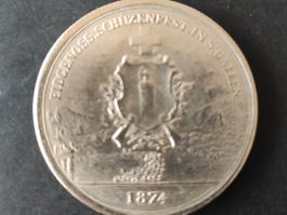 Suisse Saint-Gall thaler de tir 1874 copie