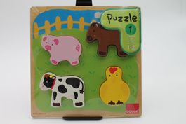 Goula Puzzle 1 Bauernhof-Tiere - Jumbo Spiele