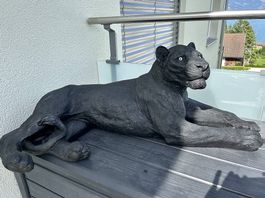 Kare Design Deko Löwe 113 cm schwarz