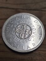 Kanada Silber Dollar 1864-1964 Charlottetown/Quebec Rarität