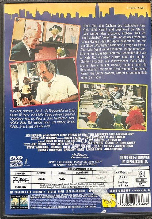 Tutti i DVDs: Muppets Manhattan + Muppet Krimi, deutsch – Usato da Beringen venduto da Mantafisch1 4