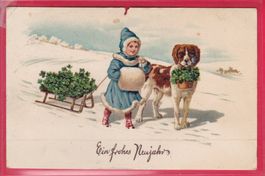 PRÄGEKARTE, EIN FROHES NEUJAHR, 31.12.1917