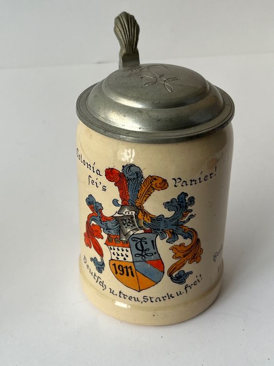 Chope à bière Vintage en céramique allemande