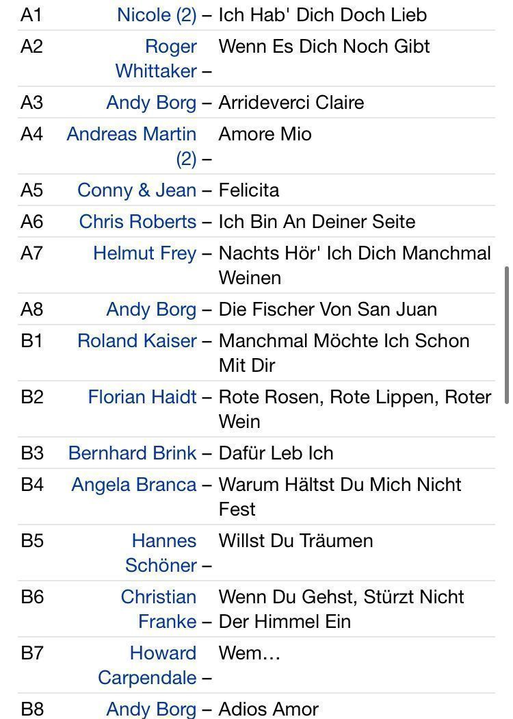 Schallplatten: Schlager Der Liebe – Gebraucht aus Horn von enigma66 1
