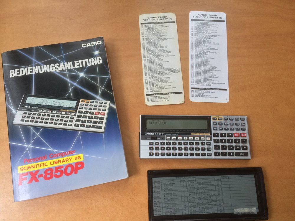 CASIO POCKET COMPUTER FX-750P 4k Ram - Vintage Personal Computer EUR 70,00 - IT