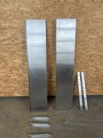 2 x 150 cm Chromstahl Wandregal 30 cm tief