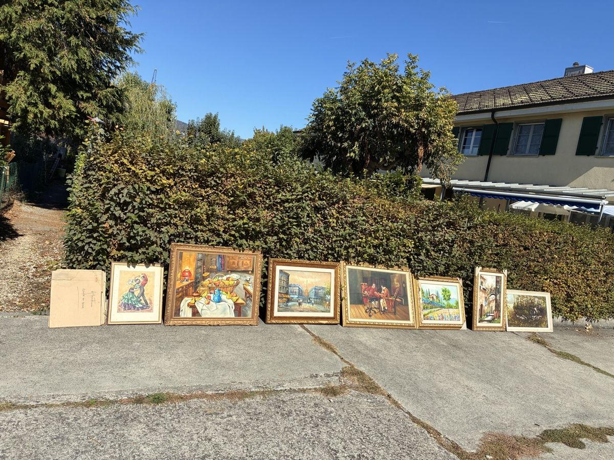 Dipinti: Lot Tableaux  – Usato da Biel/Bienne venduto da moscherinos