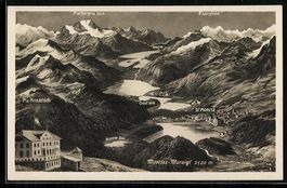 Muottas-Muraigl, Landkarte mit St.Moritz