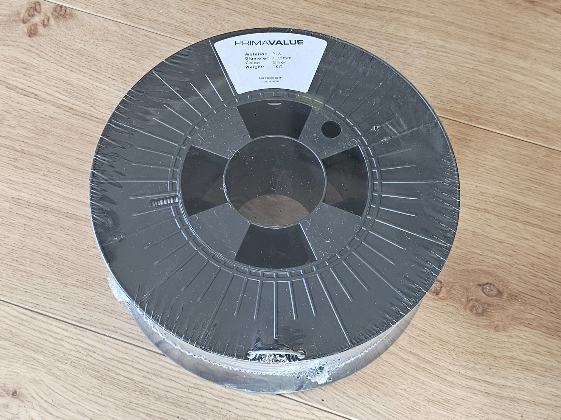 Filamento: PrimaValue PLA - 1.75mm - 1 kg - Silver – Nuovo e nell'imballaggio originale da Yvonand venduto da Li_poch