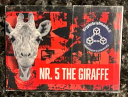 Liechtenstein Crypto Stamp Nr. 5 Giraffe violett