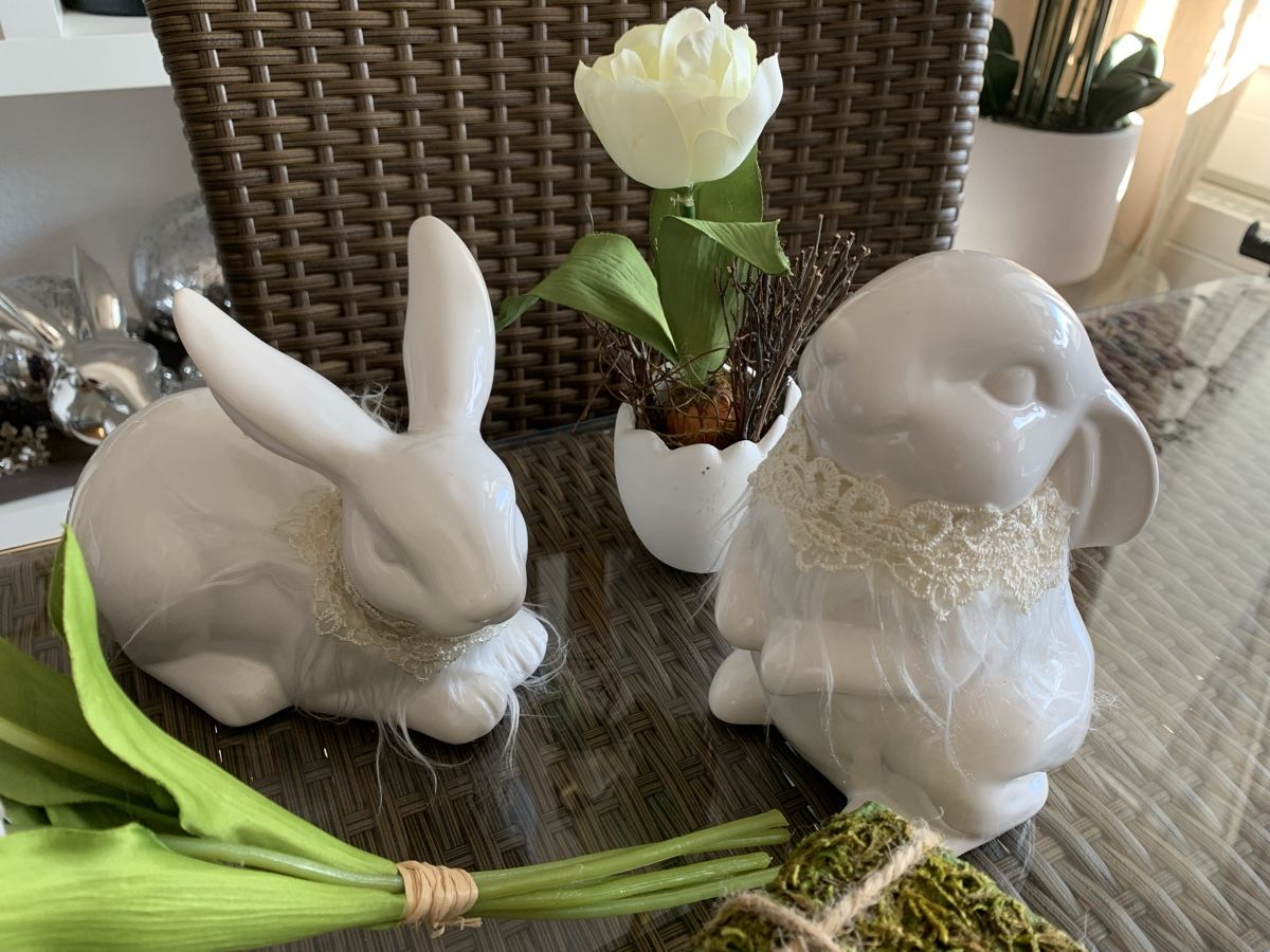 Tutte le decorazioni: Keramik Osterhasen Deko Set,! – Nuovo (secondo la descrizione) da Emmenbrücke venduto da Dior09 4