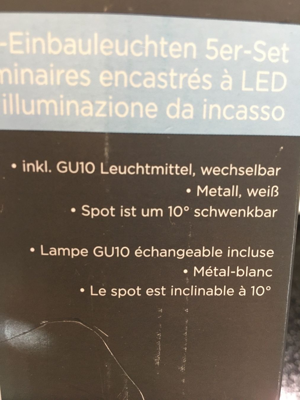 Lustres & lampes de plafonds: LED Einbauleuchten 5er- Set – Neuf avec emballage d'origine à Boniswil par sim_7zhp 5