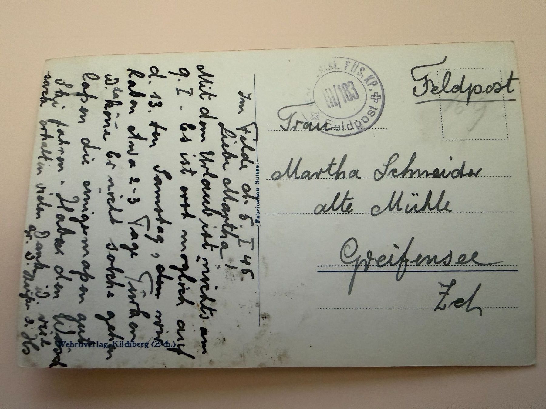 Cartes postales: MALOJA - Feldpost 1945 - Ansichtskarte – D'occasion à Tegerfelden par siebenmacky 1