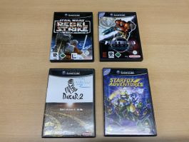 4 GameCube Spiele Star Wars Metroid Dakar Starfox