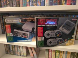Lot Super Nintendo et NES mini, NES controller et Magazine