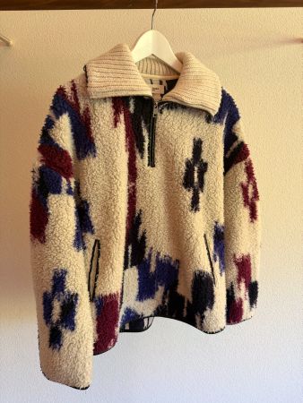 Isabel Marant Étoile "Marner" Printed Fleece Pullover