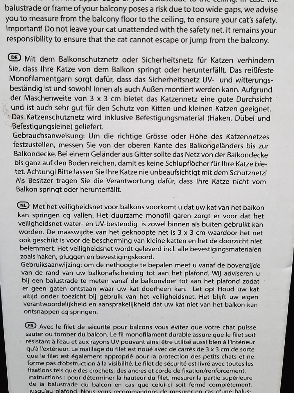 Gabbie, trasporto & Sicurezza: KARLIE Transparent Katzennetz – Nuovo (secondo la descrizione) da Beinwil am See venduto da Restwert_Beinwil 1