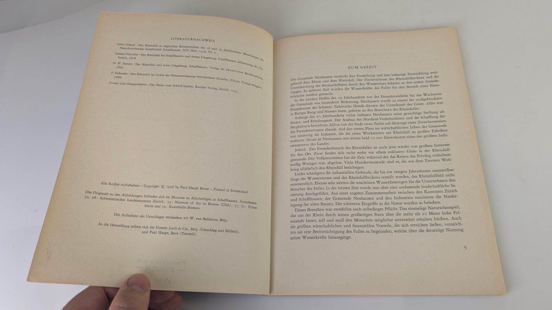 Libri: Schweizer Heimatbücher: Der Rheinfall 1958 – Usato da Zürich venduto da axolottchen 4