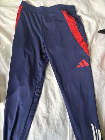 Pantalon de sport Adidas bleu rouge taille M
