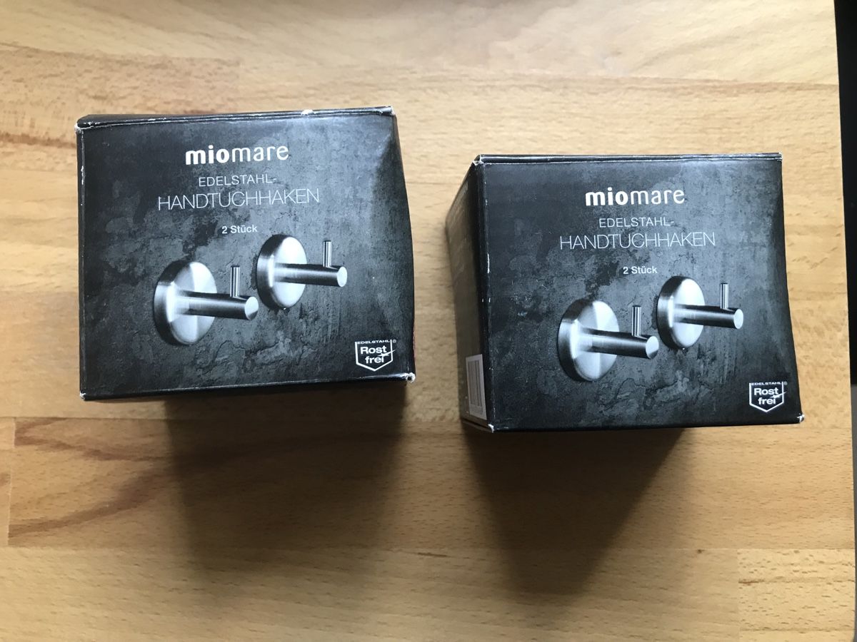 Portasciugamani: edelstahl Handtuchhaken 4 stk – Nuovo e nell'imballaggio originale da Untersiggenthal venduto da mic_ksv9