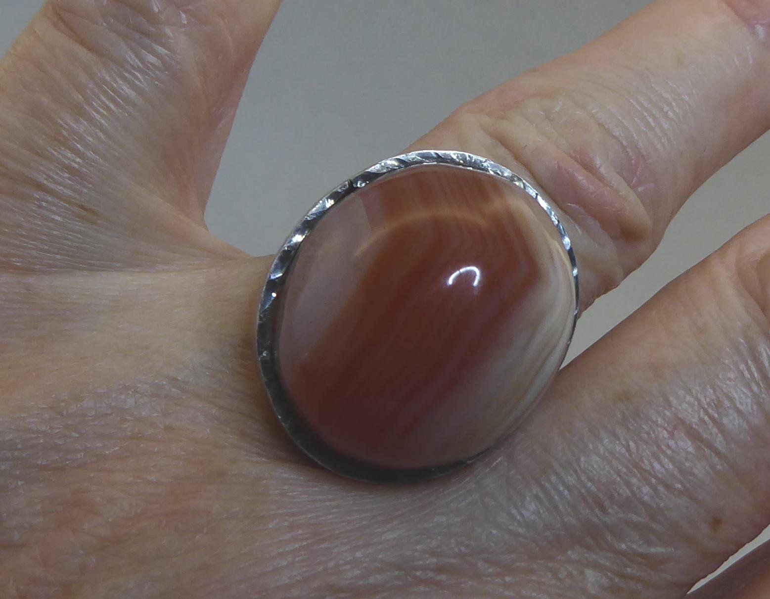 Anelli: Ring 925 Silber mit echtem Achat Stein – Usato da Muri AG venduto da Lineli2020
