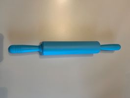 Wallholz / Nudelholz / Teigrolle F: Blau, 47 cm, Neuwertig