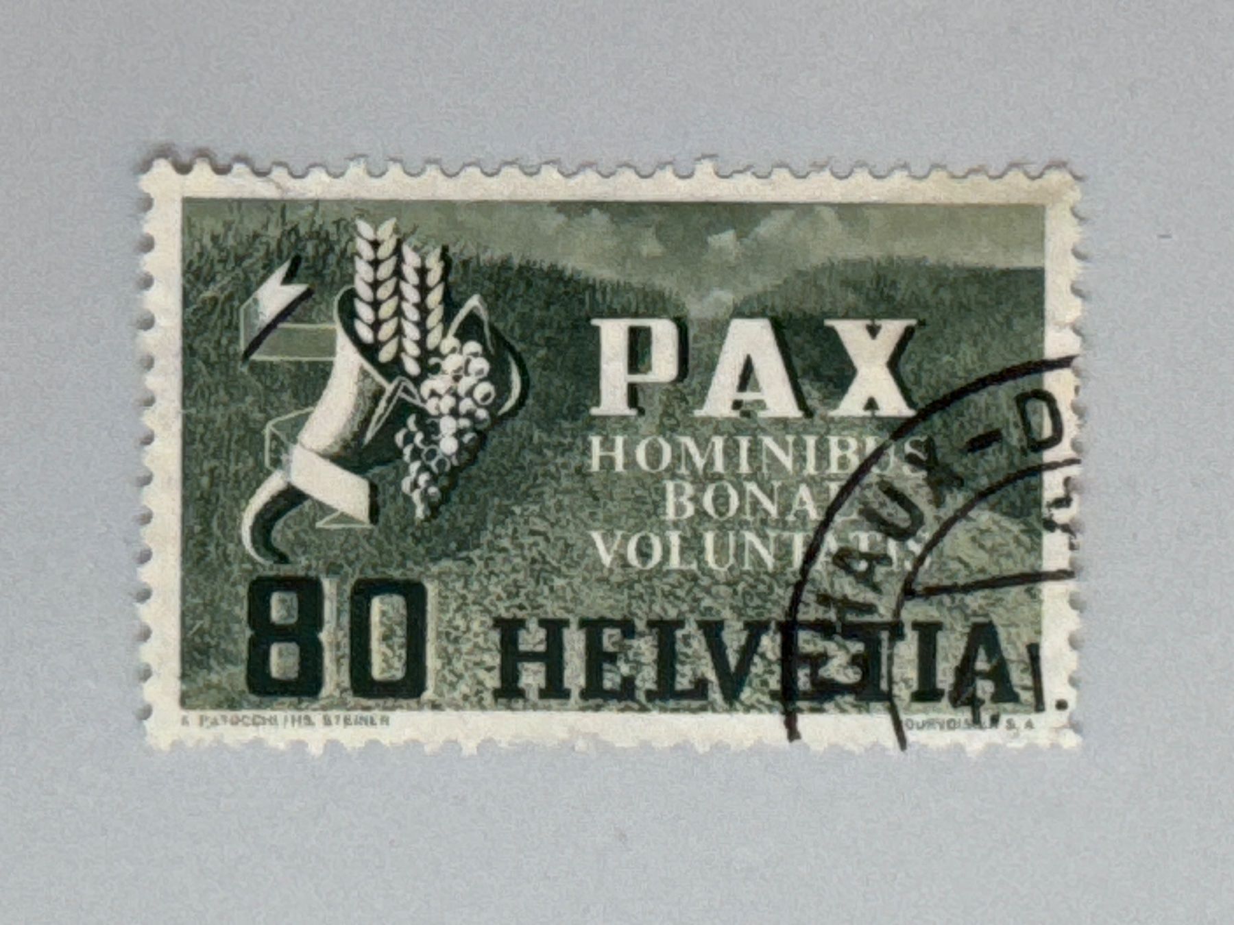 Alle Briefmarken: 1945, PAX ZNr. 269, gestempelt – Gebraucht aus Küssnacht am Rigi von POSTOMASTER