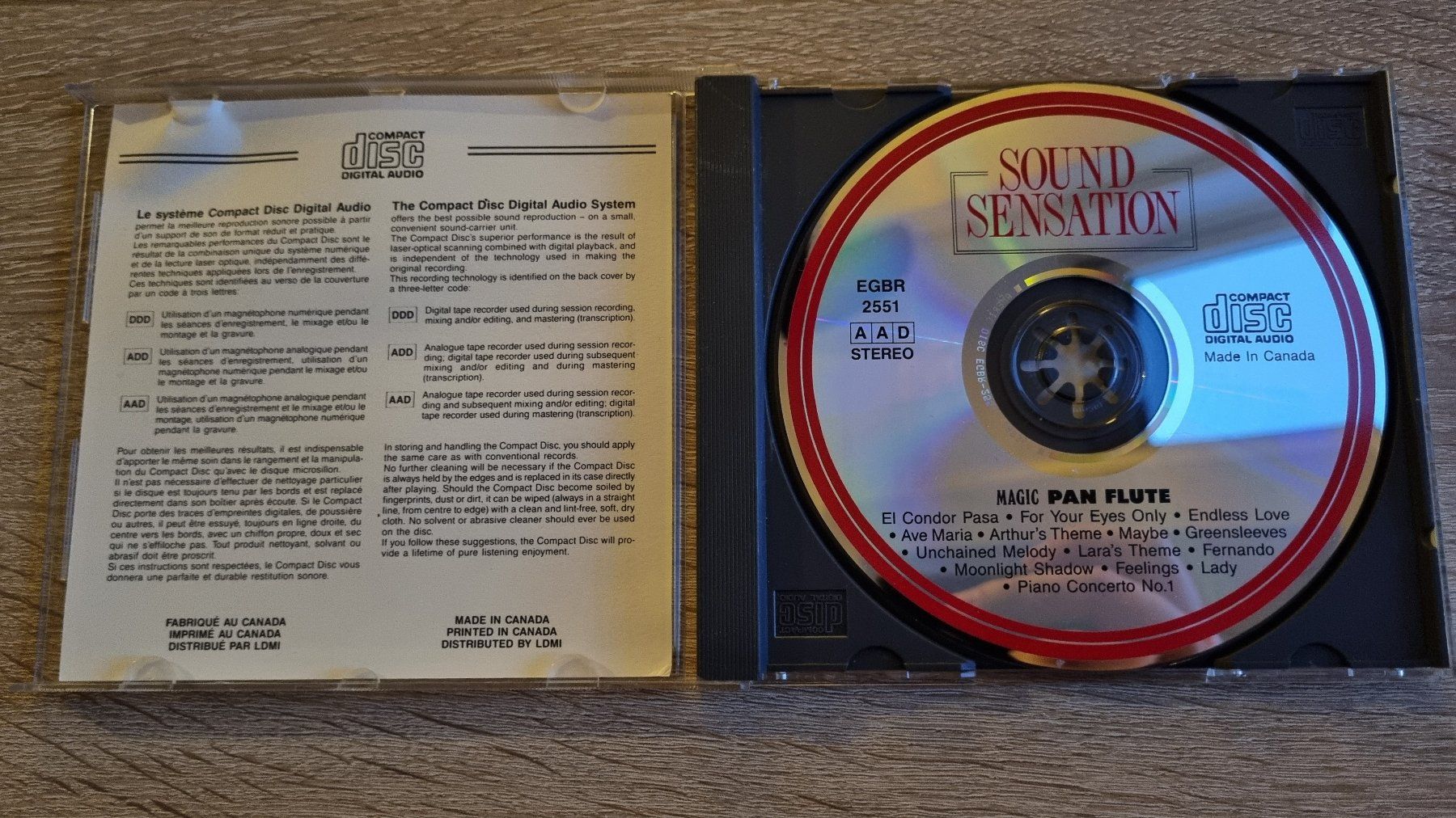CD: Sound Sensation - Magic Pan Flute – Usato da Hagenbuch ZH venduto da lecterr55 1