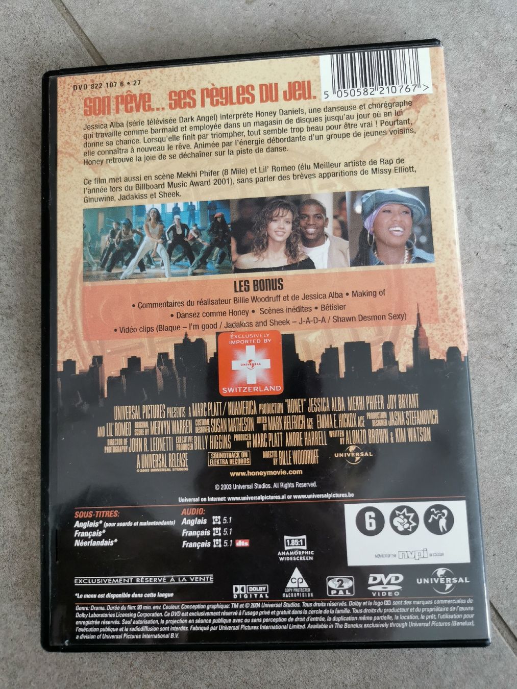 Tous les DVDs: DVD du film Honey – D'occasion à Longirod par DigiSmart 1