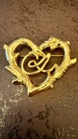 Christian Lacroix vintage Broche Logo Coeur