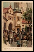 Paul Hey: München, Innenhof im Kgl. Hof