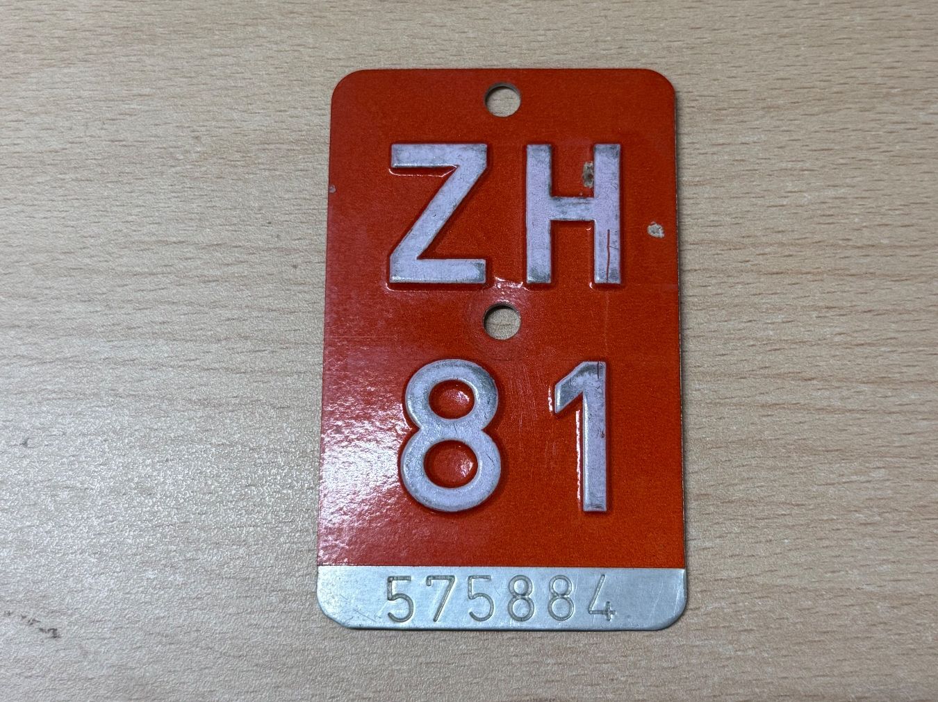 Insegne: ZH81 Nummerschild Ch – Usato da Hallau venduto da mofaplus