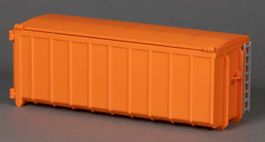 MSM 5610.02 Abrollcontainer 40 m3 orange mit Deckel