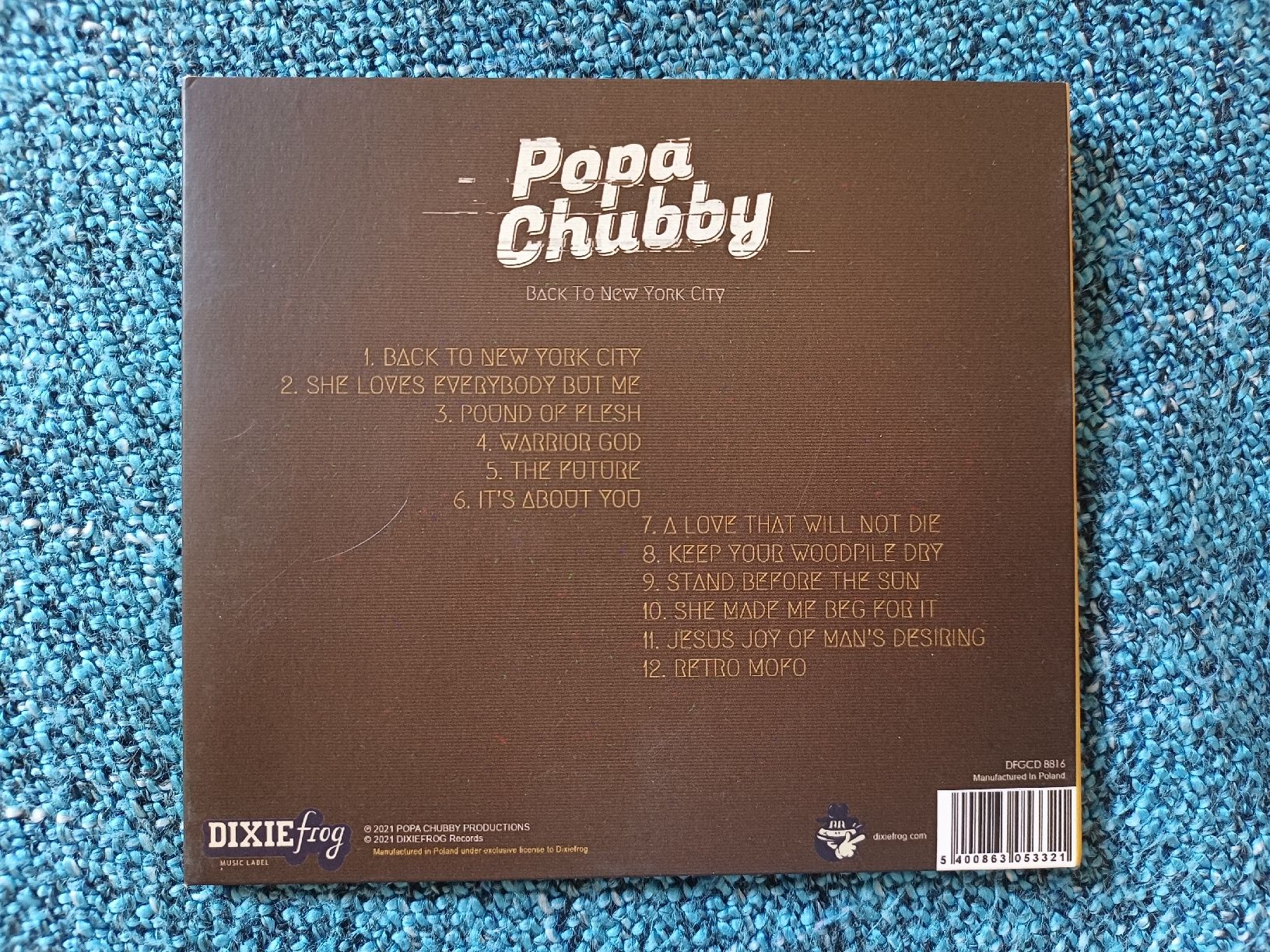 CDs: Popa Chubby "Back to New York city" CD  – Neu (gemäss Beschreibung) aus Begnins von Drastic-Sound 1