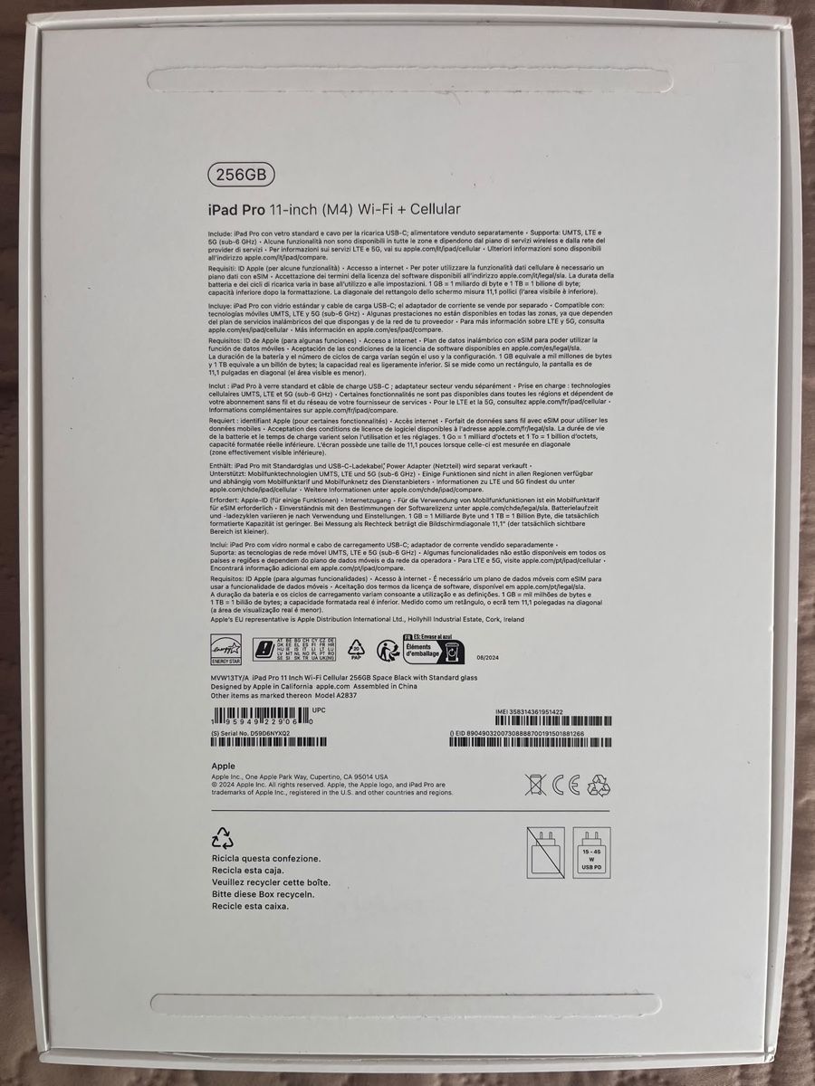 Apple Tablet PC: Apple iPad Pro 11" M2 2025 256gb – Usato da Genève venduto da ale_mrf6 1