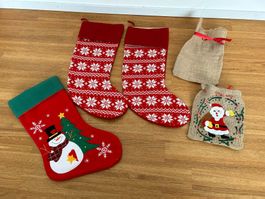 Weihnachtsstrümpfe, Weihnachtssäcke (5 Teile) - Weihnachten