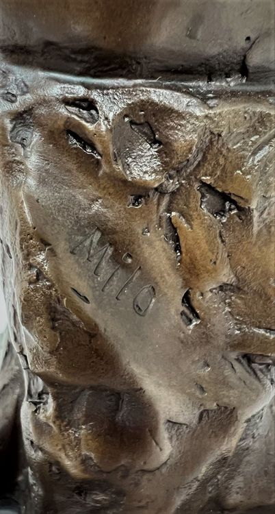 Bronzebüste Sigmund Freud „What‘s On Man‘s Mind?“ – Erotische Kunstfigur, Signiert, Auf Marmorsockel, 15,5 Cm