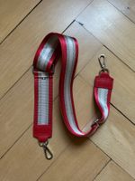 Taschengurt Shoulder Strap rot-silbern