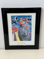 Bild Miro in schwarzem Bilderrahmen (32x25 cm) guter Zustand