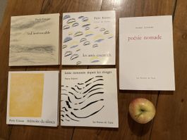 Lot de livres de Pierre Étienne Poésies Nomades et 4 autres