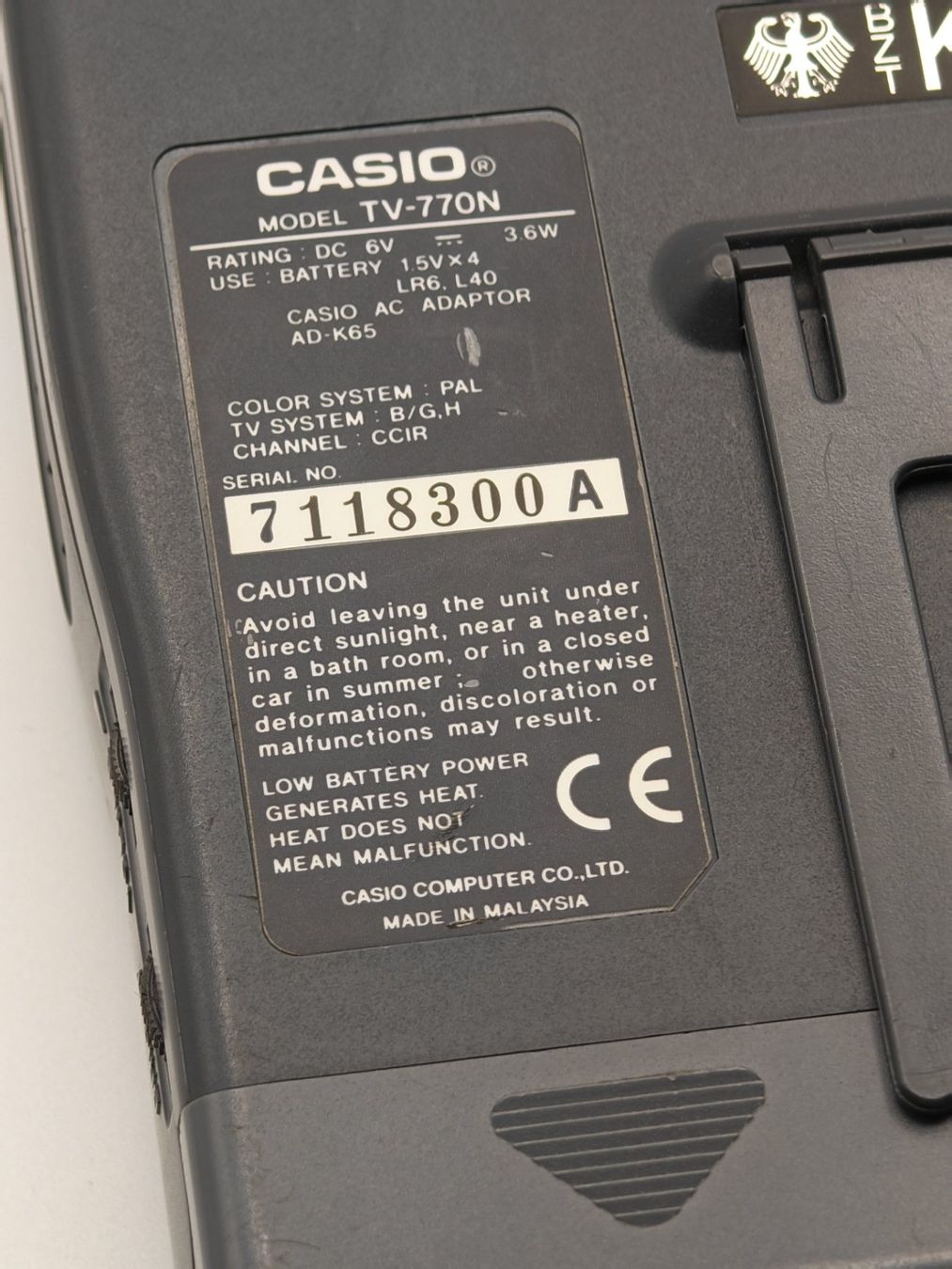 Televisori: Taschenfernseher Casio TV-770 – Usato da Thun venduto da Kankii 5