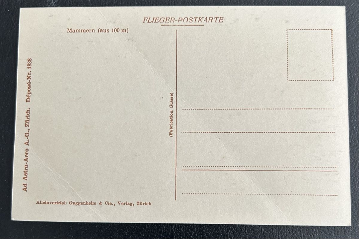 Cartoline postali: Fliegerpostkarte Mammern  – Usato da Horw venduto da Tellbub 1