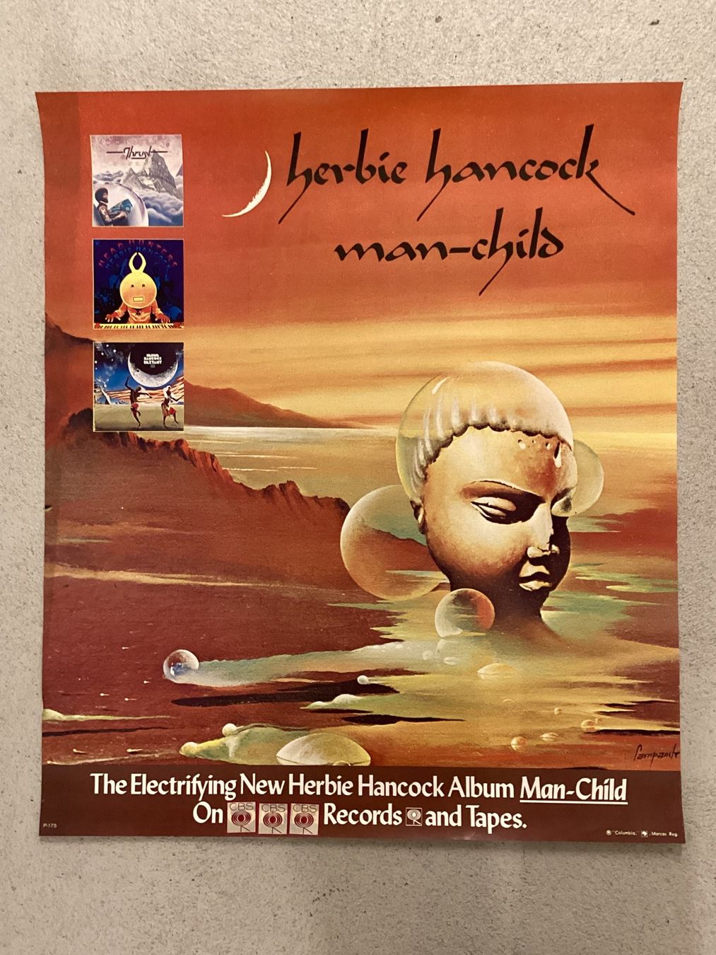 Poster & Bilder: Promoplakat Herbie Hancock  - Man Child – Gebraucht aus Gutenswil von Hamzian