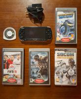PSP avec 5 jeux + chargeur