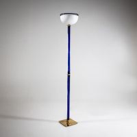 Blaue Murano-Glas-Stehlampe „Tolboi“ von Venini, Italien