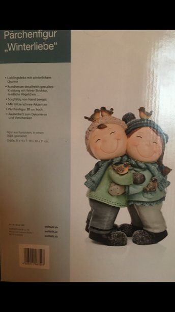 Statuette: Dekofigur "Winterliebe" aus Kunststein – Nuovo (secondo la descrizione) da Steckborn venduto da Nufi20
