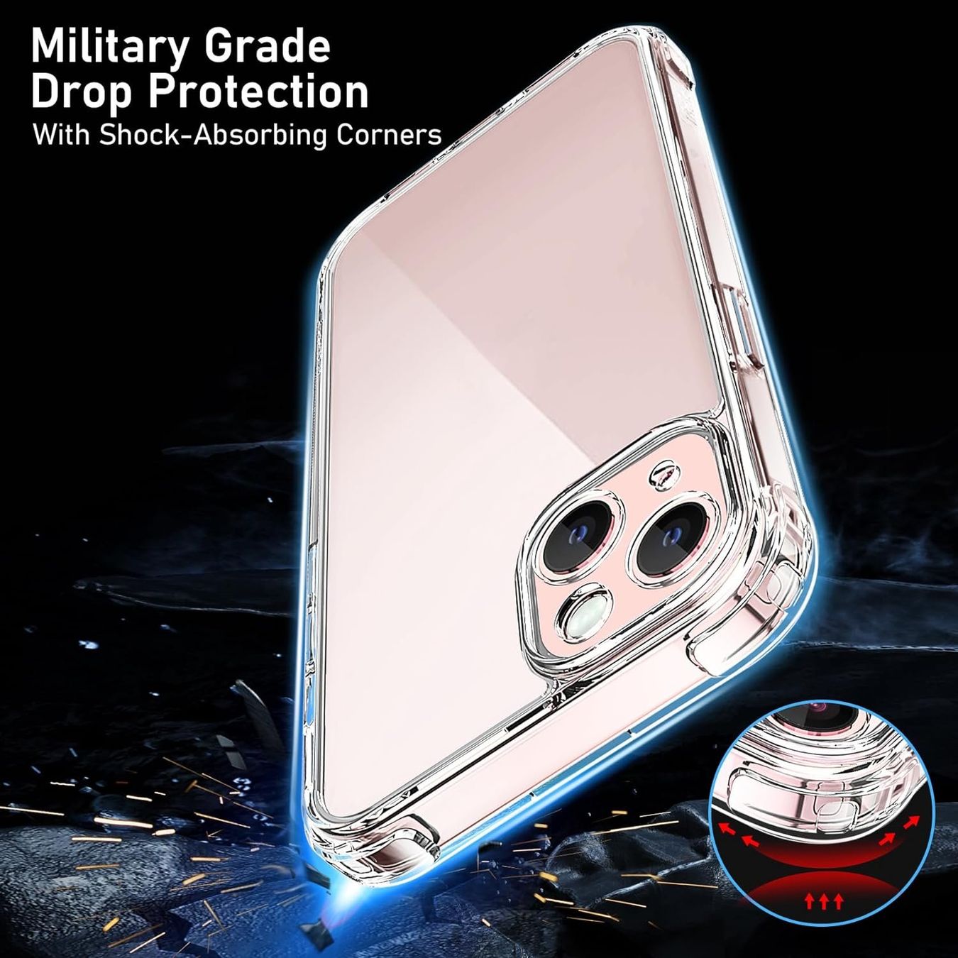 Cover & Protezioni schermo: iPhone 14 PLUS Hülle Etui CLEAR Case Cover Tasche ROBUST – Nuovo e nell'imballaggio originale da Volketswil venduto da coverandmore 2