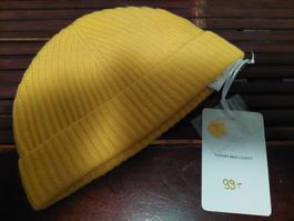 Herzen's Angelegenheit.Wolle-Kaschmir Beanie gold - unisize