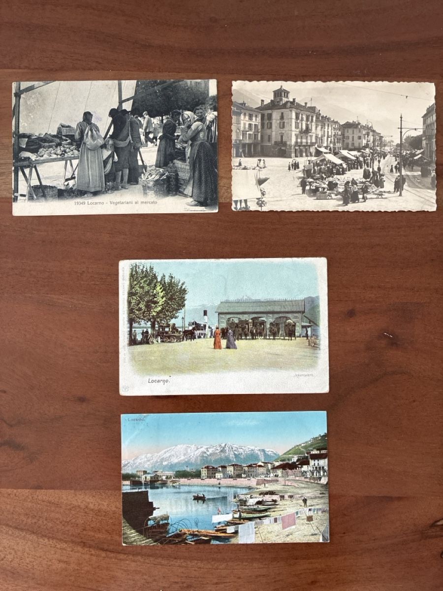 Ansichtskarten: 8 Ansichtskarten Schweiz von Locarno TI – Gebraucht aus Oftringen von Cla.vD.74