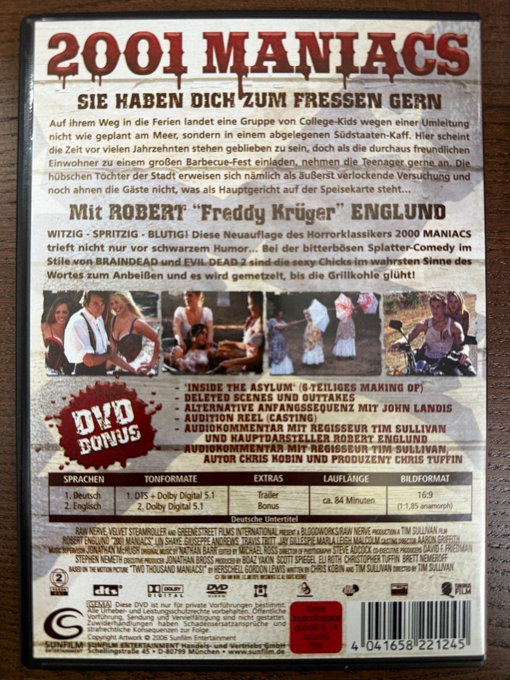 Tutti i DVDs: 2001 Maniacs – Usato da Zürich venduto da FilmFreunde 1